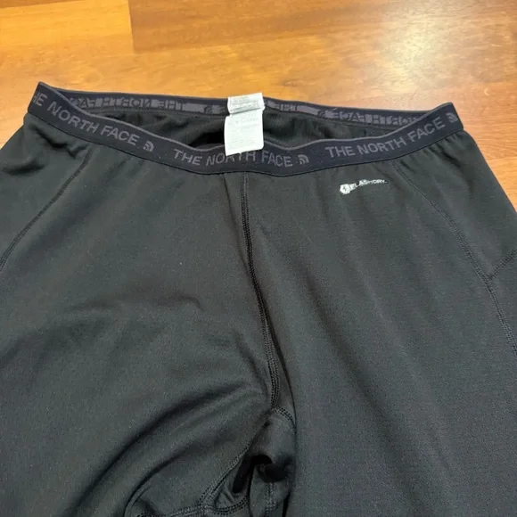 The North Face FlashDry Blk Leggings Womens L Base Layer Thermal Snow Ski Run - Picture 3 of 9